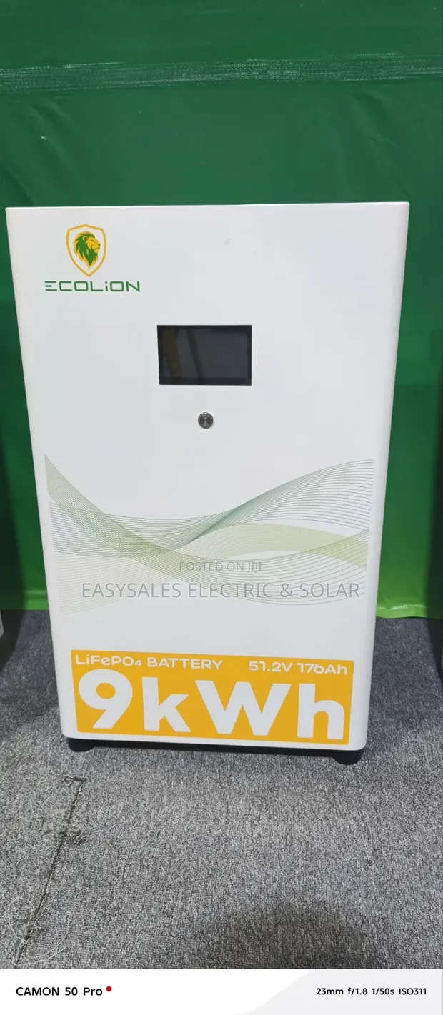 9kWh Ecolion 51.2V Lithium Battery - 1