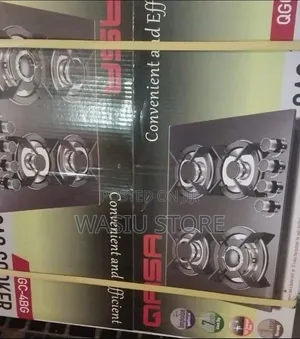 Qasa 4-Burner Tempered Glass Gas Cooker (Model QGC-4BG)