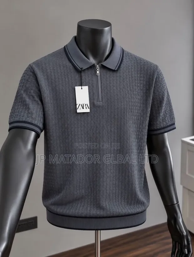 Louis Vuitton Luxury Collar Neck Shirt - Baby Blue - 1