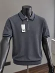 Louis Vuitton Luxury Collar Neck Shirt - Baby Blue - 1