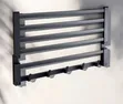70cm Sturdy Multiple Towel Holder - Black/Grey - 1