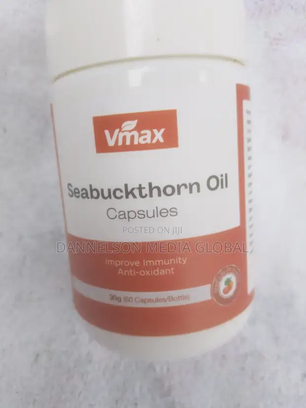 VMax Sea Buckthorn Oil Capsules: Antioxidant & Omega Rich - 1