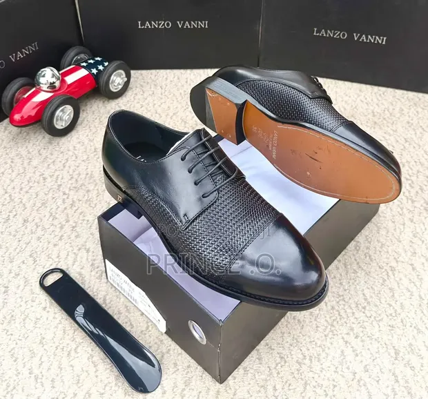 Lanzo Vanni Brown Leather Shoes - 1