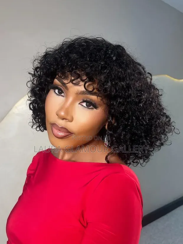 Human Hair Fringe Wig - 1