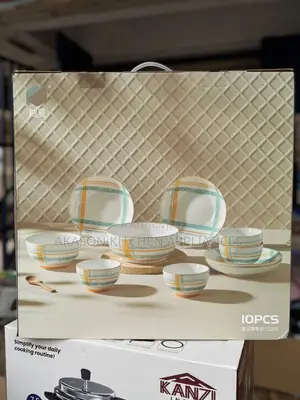 10pcs Ceramic Plates - Brand New