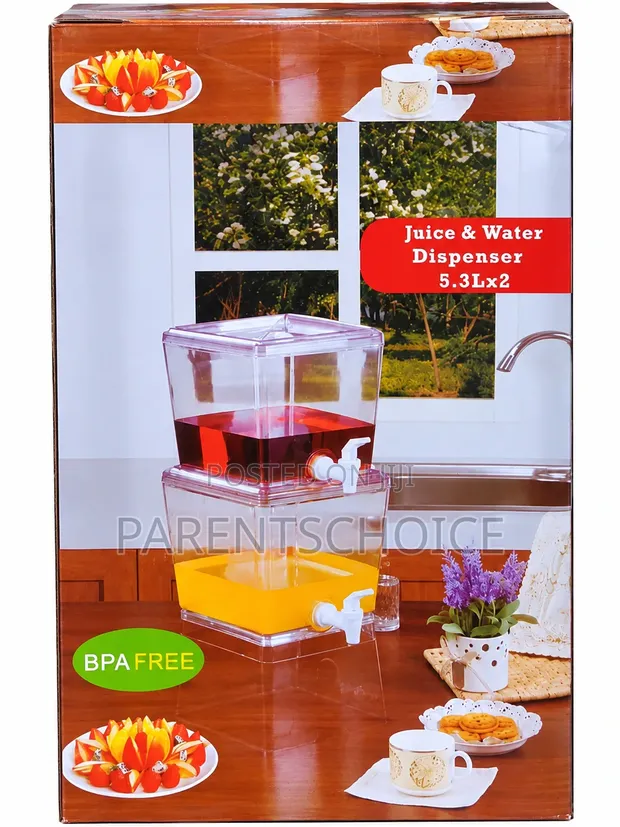 Acrylic Double-Tier Beverage Dispenser - 10.6L - 1