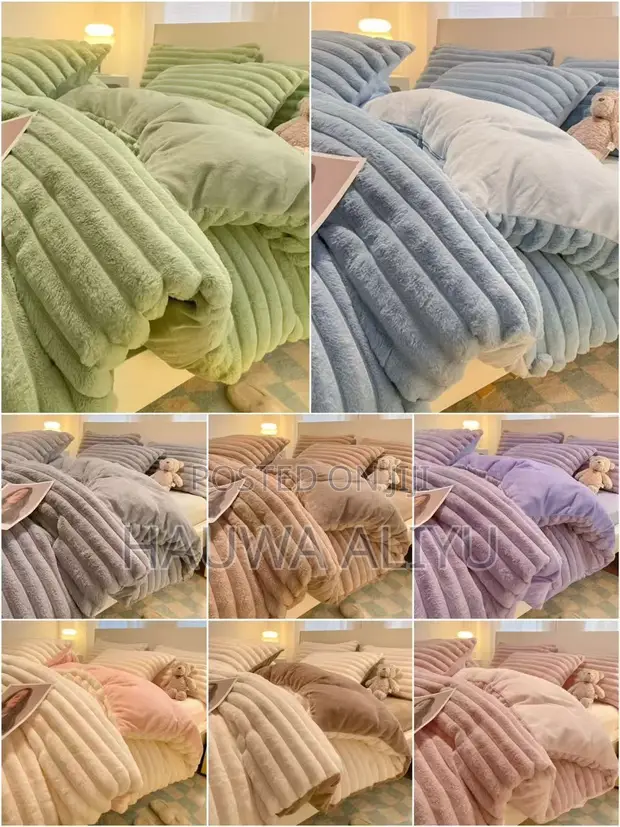 EDS Luxury Bedsheet and Duvet Cover Set - Pink - 1