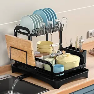 Plate Rack with Drainer and Cup Holder - Brand New