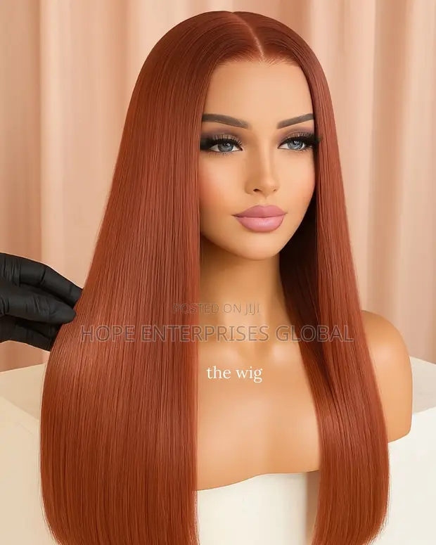 Bone Straight Human Hair Wig 28 Inches - 1