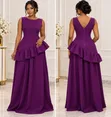 Elegant Purple Mermaid Dinner Dress - 2