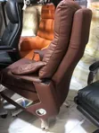 Luxury Padded Executive Massage Office Chair - Brown Leather - 2