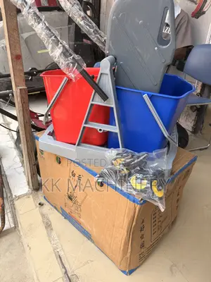 Baiyun 34L 2-Bucket Mop Wringer Trolley
