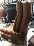 Babban Kujerar Ofis Mai Jikin Sama - Brown Leather - 2