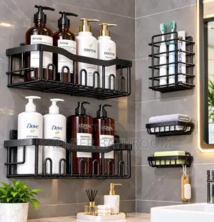 Bakin Shelves na Wanka