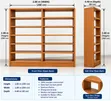 Sabon Shelves na Littafi na Katako 2-in-1 - 1