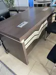 Boss Office Products Executive L-Shaped Office Table with Extension - 2