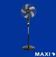 Maxi 18-Inch Rechargeable Standing Fan - Black - 1