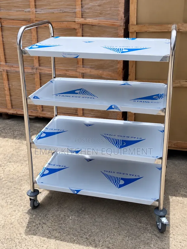 EMAX Kitchen 4-Step Food Trolley - 1