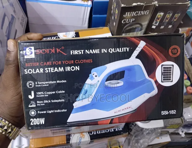 Sonik Solar Steam Iron - Brand New - 1