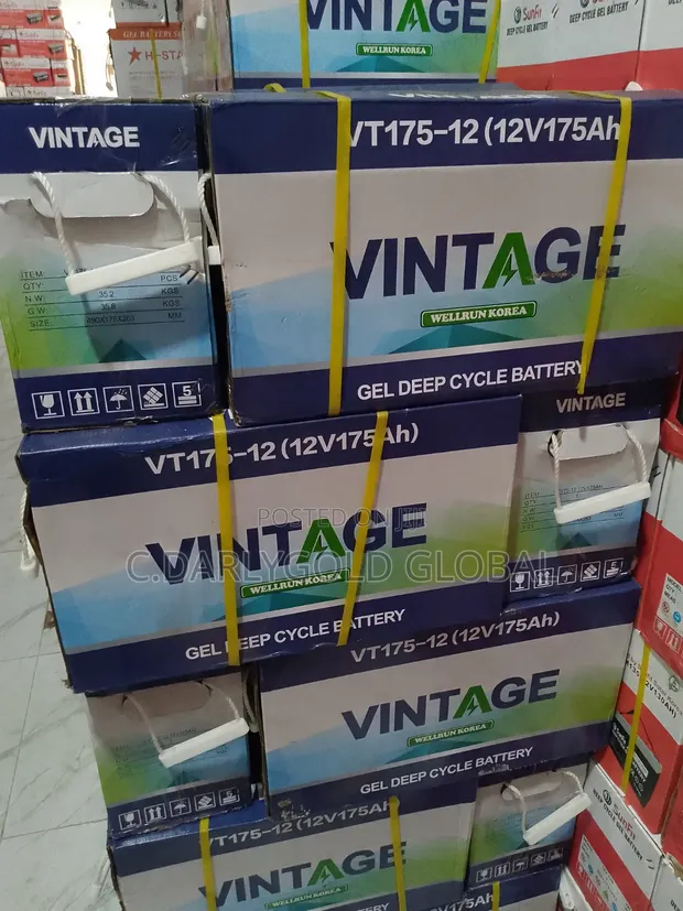 Vintage 165Ah Gel Deep Cycle Battery - 1