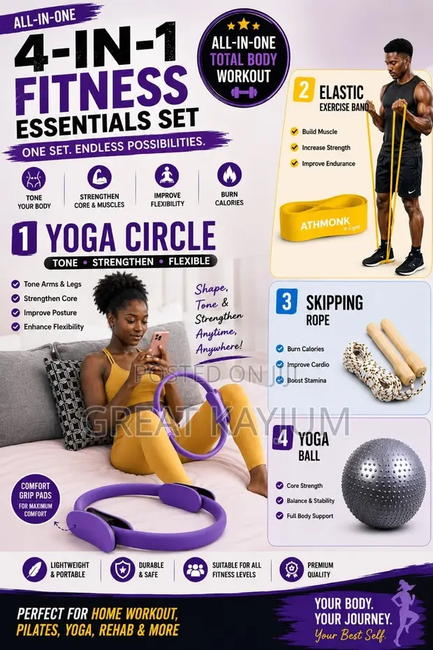 4-in-1 Home Fitness Set - 1
