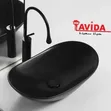 High Quality Luxury Black Countertop Wash Hand Basin - 1