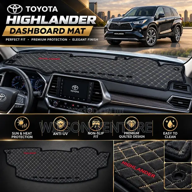 Original Leather Dashboard Mat for Toyota Highlander - 1