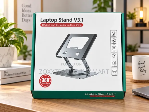 Adjustable 360° Rotating Laptop Stand V3.1 - 1