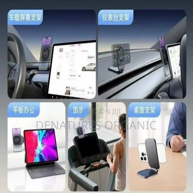 Foldable Magnetic Wireless Charging Stand & Car Holder - 1