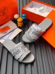 Men's Hermes Slippers - Pure Leather - 1