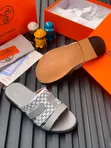 Men's Hermes Slippers - Pure Leather - 4