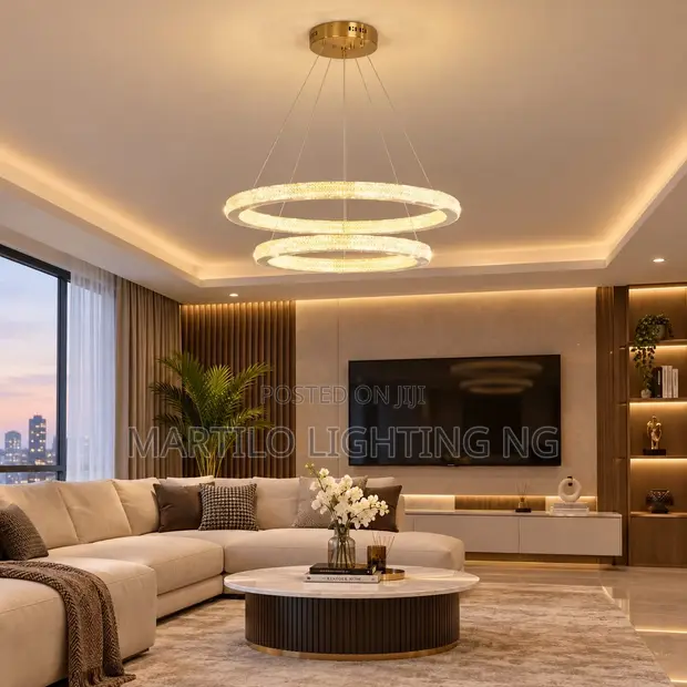 Gold Natural LED Chandelier - 1