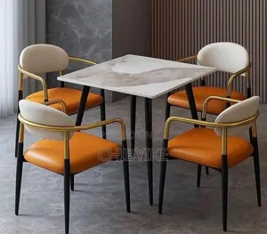 Luxury Marble Dining Set tare da 4 Chairs