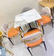 Luxury Marble Dining Set tare da 4 Chairs - 2