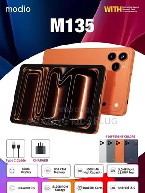 New Modio M134 8GB RAM 512GB Storage Tablet