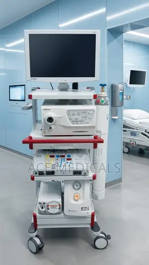 Pentax Endoscopy Tower with Gastroscope, Colonoscope, Diathermy