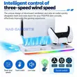 PS5 Cooling Stand da Hasken RGB & Caja Mai Sarrafa - 3