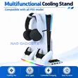 PS5 Cooling Stand da Hasken RGB & Caja Mai Sarrafa - 4