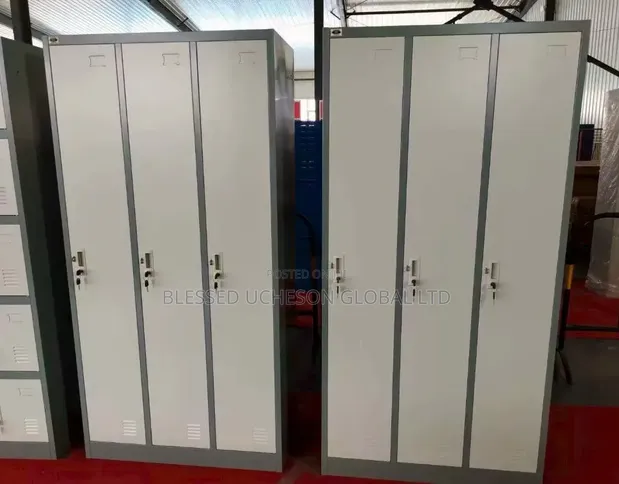 Brand New 3-Door Metal Locker Cabinet - 1