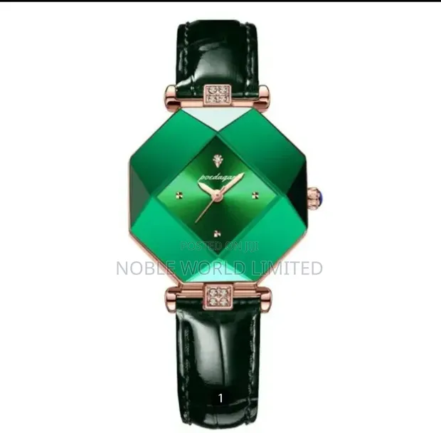 Women's Leather/Chain Watch - 1