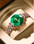 Women's Leather/Chain Watch - 2