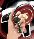Women's Leather/Chain Watch - 3