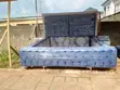 Luxury Royal Blue L-Shaped Bed/Sofa Set - 3