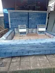 Luxury Royal Blue L-Shaped Bed/Sofa Set - 5