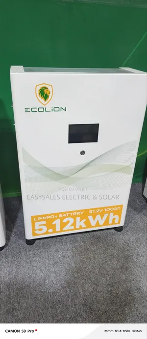 Ecolion 5kWh Baturin Lithium 51.2V