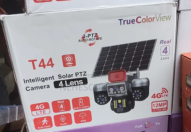 T44 12MP 4G Solar PTZ CCTV Camera - 1