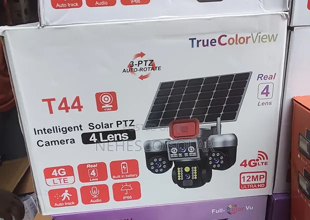 Super Vision T44 4G Solar PTZ Camera with 4 Lenses - 1