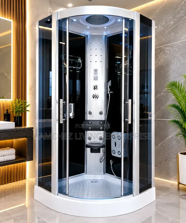 Luxury 100x100cm Shower Cubicle tare da Steam Bath - 1