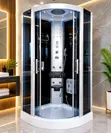 Luxury 100x100cm Shower Cubicle tare da Steam Bath - 1