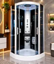 Luxury 100x100cm Shower Cubicle tare da Steam Bath - 2